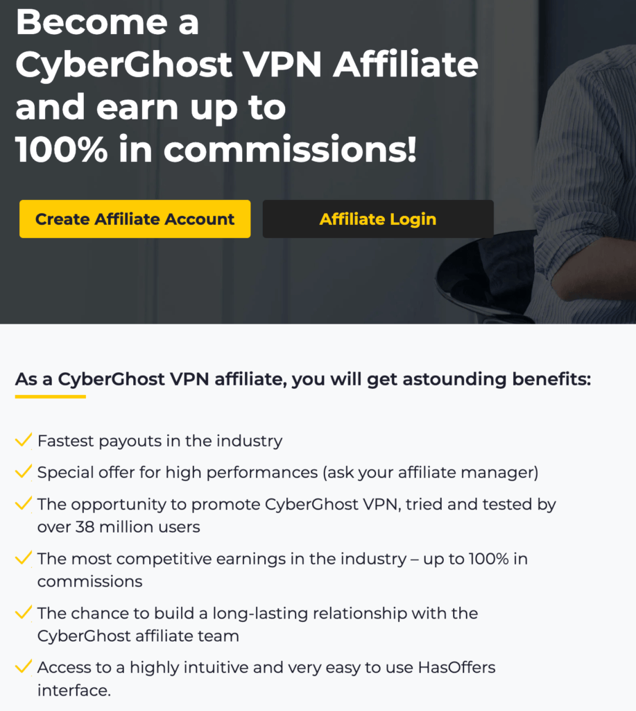 cyberghost best vpn affiliate program