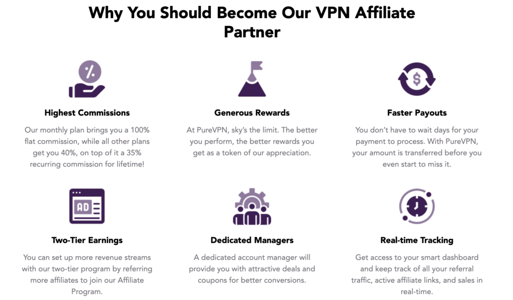 pureVPN best affiliate program