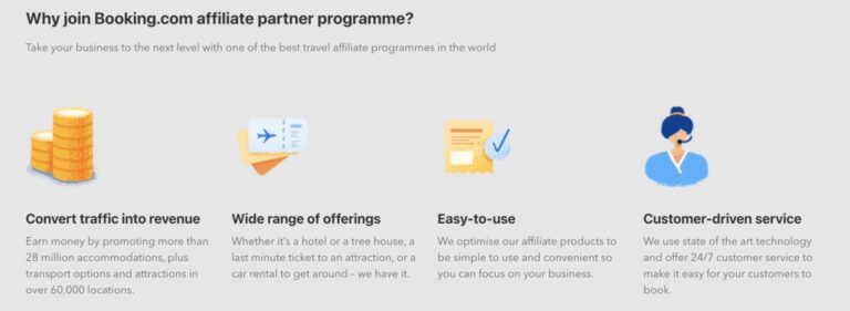 Booking affiliate programme